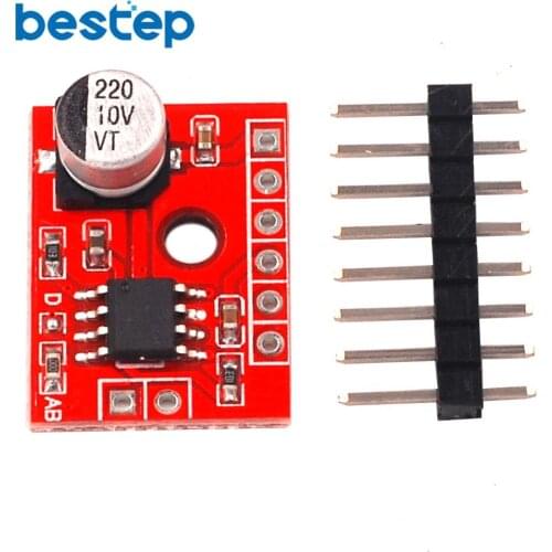 Super Mini Digital Amplifier Board 1* 5W Class D Digital 2.5V to 5.5V Power Amplifier Board Efficient Class AB D Optional