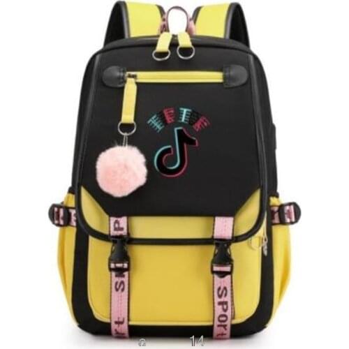 Tik Tok HOT sale backpack multifunction USB charging Travel bag for teenagers Boys Girls Student School Bags gift