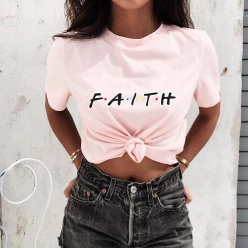 Faith Over Fear Christian T-Shirt Religion Clothing for Women Faith Shirt Graphic Fearless Slogan Vintage Tops Girl Casual Tees