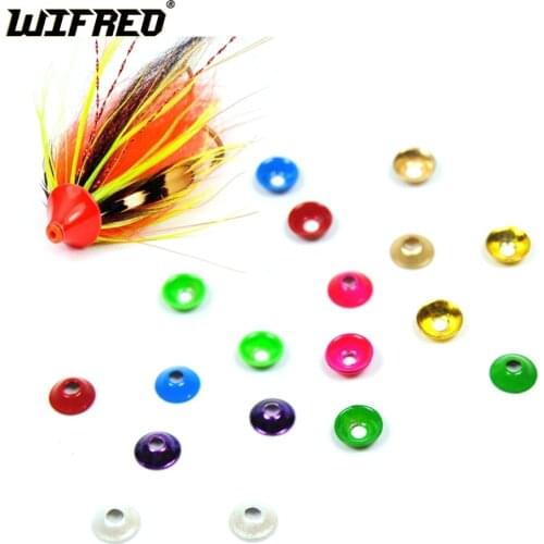 12PCS 10mm Brass Tube Fly Cone Disc Tubefly Head Tying Material Salmon Steelhead Fishing Gold Silver Green