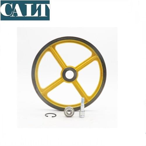 Elevator Spare Parts 250mm Outer Size Elevator Tension Tight Wheel Mitsubishi Limiter Escalation Device Elevator Accessories