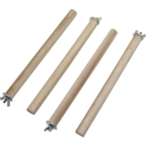 1 Pcs Parrot Pet Raw Wood Hanging Stand Rack Toy Parakeet Branch Perches For Bird Cage Pet Supplies