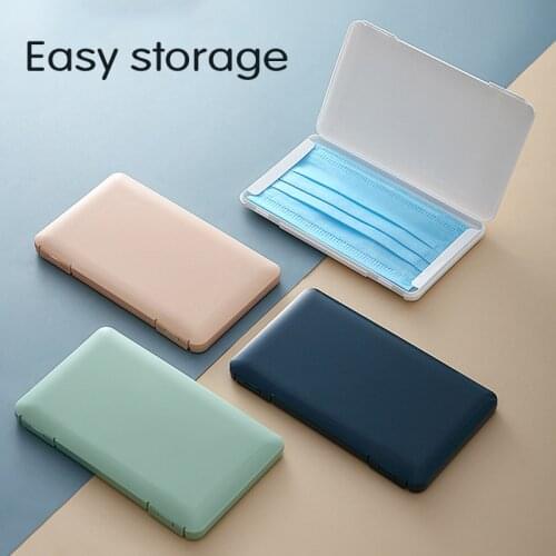 1pcs Mask Cover Bag Portable Mask Holder Mask Storage Box Preservation Mask Box Portable Travel Storage Bag Home Storage Tool