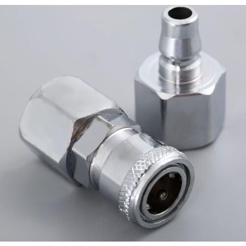 2Pcs 1/2" BSP Female Thread Pneumatic Parts Euro Air Line Hose Compressor Connector Quick Release Coupler Connector Fittings