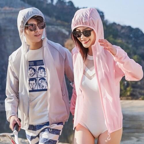 2021 Pocket Quick-Drying Sun Protection Clothing Ultrathin Sunscreen Jacket Windbreaker Breathable Women Men Hooded Outwear
