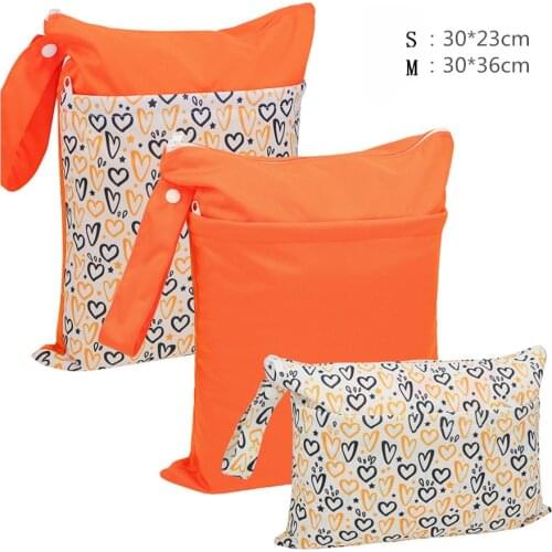 3PCS Set Stroage Bag Baby Wet Dry Bag Waterproof Mommy Nappy Diaper Bag for Stroller Reusable Portable Pocket bag