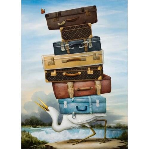 5D DIY Full Round Diamond Painting Swan With Many Boxes Cross Stitch 3D Embroidery Rhinestone Mosaic Home Decor Art Y596