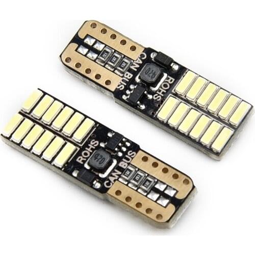 6pcs T10 LED Lights Bulb 6000K White Error Free For Mercedes W2045W DC12-24V Signal Lamp Dome Reading License Plate Light