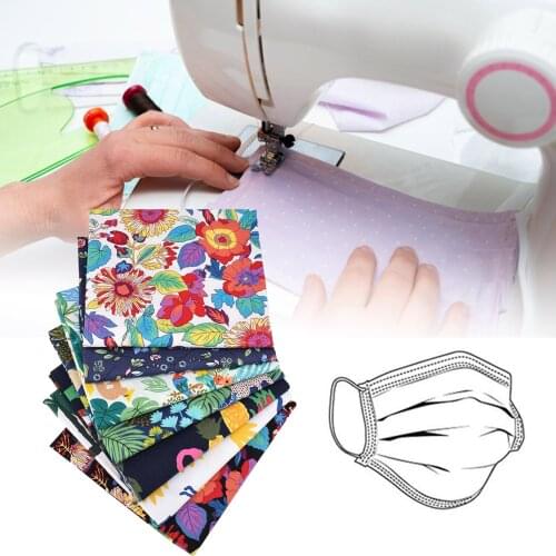 7PCS Cotton Sewing Fabric Rainforest Plant Print DIY Quilt Fabric Handmade Patchwork Cotton Cloth Sewing Supplies Dropshipping