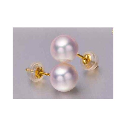CHARMINGhuge 10-11MM round AAA south sea white pearl earring