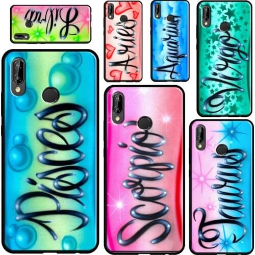 Aquarius Taurus Virgo Constellation Case For Huawei P30 Lite P40 P20 Pro Mate 20 Lite P Smart Z 2019 2021 Nova 5T Cover Shell