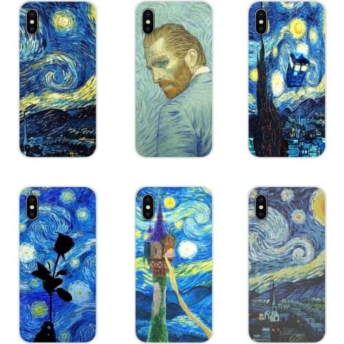 Van Gogh starry night Accessories Phone Shell Covers For Samsung Galaxy A3 A5 A7 A9 A8 Star A6 Plus 2018 2015 2016 2017
