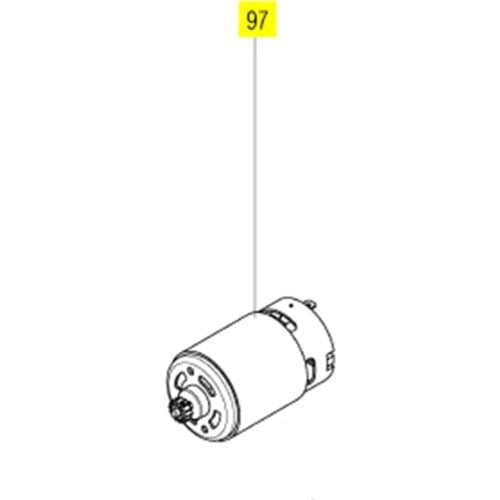 MOTOR For METABO PowerMaxxBS PowerMaxxBSBasic 317005280