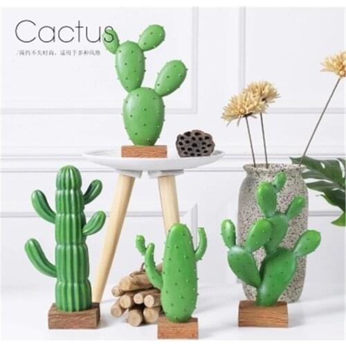 Cool Gift Ceramic Crafts for Indoor Desktop Decoration Simulated Plant Cactus Ball Decoration Indoor Desktop Resin Green Plant