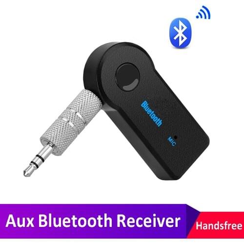 Mini 3.5MM Jack AUX Audio MP3 Music Bluetooth Receiver Car Kit Wireless Handsfree Speaker Headphone Adapter With Mic Universal