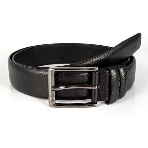Mens Square Buckle Black Business Bbelt