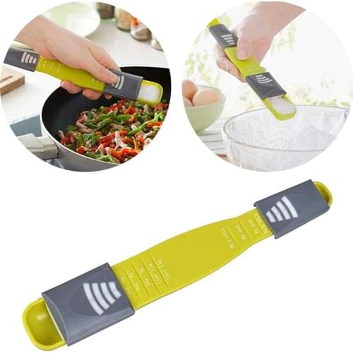 1Pc Measuring Spoons Double End Eight Stalls Adjustable Scale Measuring Cups Metering Spoon Baking Tool Kitchen Accessories