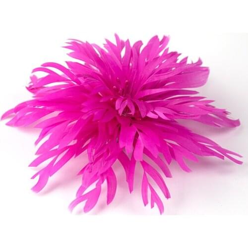 Natural Rose Fluffy Feathers Flower Corsage DIY Wedding Jewelry Making Accessories Festival Party Decoration Dyed Plumes Crafts