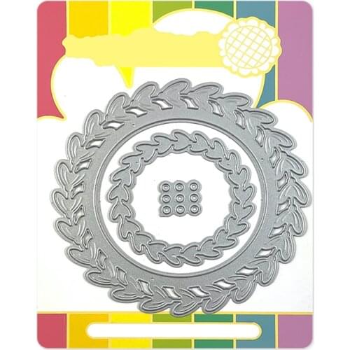 2021 New Christmas Wreath Layered Metal Cutting Dies For DIY Craft Making Paper Greeting Card Album Scrapbooking No Clear Stamps