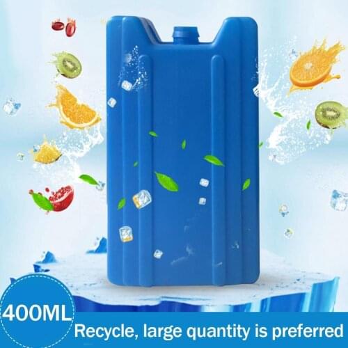 New 400ml Outdoor Gel Freezer Ice Blocks Wave Reusable Cool Cooler Pack Bag Water Injection Picnic Travel Drink Box Storage
