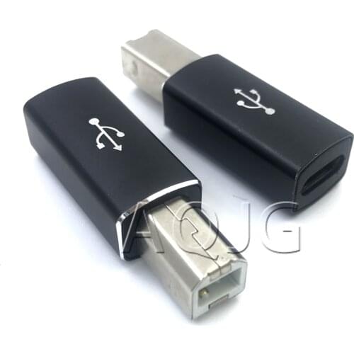 Type C Female Connector To USB 2.0 B Type Male Data plug Adapter For Cell Phone Printer Hard Disk File Transfer Fast conventer