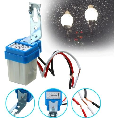 AC 220V Photocontrol Sensor Switches Auto Street Light Switch Night On Day Off Mayitr Sensor Switch 10A
