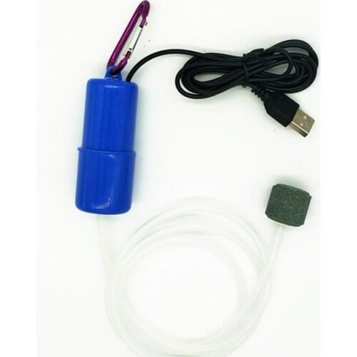 Portable Mini USB Aquarium Fish Tank Oxygen Air Pump Mute Energy Saving Supplies Aquatic Terrarium Fish Tank Accessories