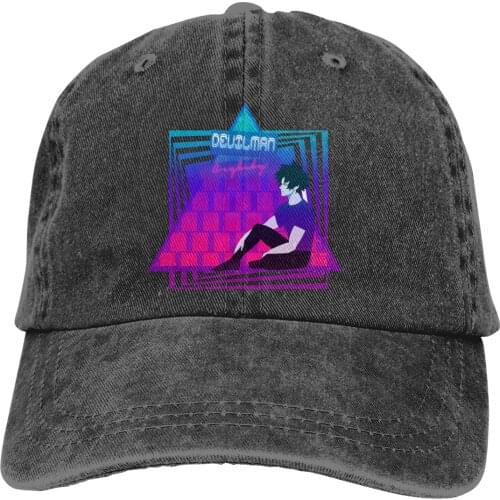 Adjustable Solid Color Baseball Cap Deuilman Washed Cotton devilman crybaby Dark Anime Akira Sports Woman Hat