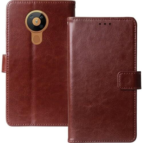 Luxury Leather Flip Case for Nokia 5.3 6.55 inch Wallet Cover Phone Case for Nokia 5.3 Holster Funda