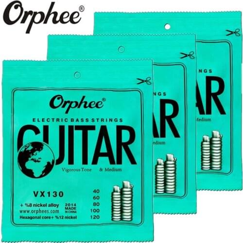 Orphee VX130 040-120 Electric Bass Strings 5 Strings bass Nickel Alloy Vigorous Tone guitar Strings 3 set