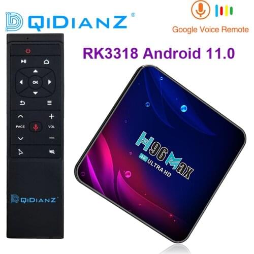 H96 MAX V11 Smart TV Box Android 11.0 2.4G&5.8GHZ Set Top Box H96Max Support 4K 3D Youtube Google Play pk X88PRO10 HK1 MAX
