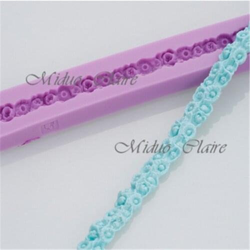 Cake Decorating Fondant Baking Mold Tool Vintage Trims Mold Border Foondant Chocolate Gumpaste LM Mold for Wedding Cake Decor 01