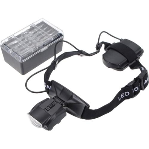 9892C2 Magnifier Glasses Magnifying Glass Lupa 1.0X 1.5X 2.0X 2.5 3.0X 3.5X 4.0X 4.5X 5.0X 5.5X 6.0X LED Lights Loupe Microscope