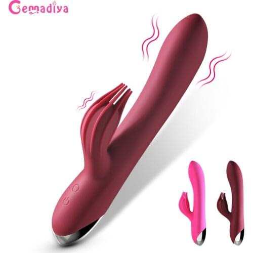 Double Motors Rabbit Vibrator For Women Vagina Dildo G Spot Clitoris Vibrator Female Erotic Sex Toys For Adult Couples Massager
