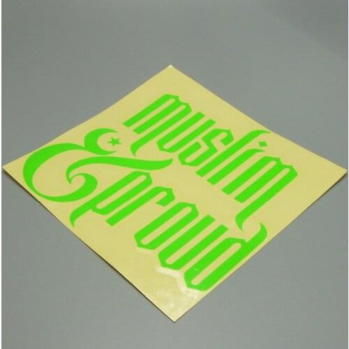 XGS DECAL Car decal muslim proud 15cm x 14.6cm motorcycle car truck ebike vinyl reflective waterproof stickers
