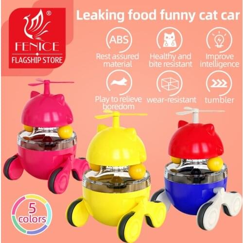 Pet Cat Funny Feeding Toys Dog Tumbler Feeder Puppy Shaking Leakage Food Windmill Container Interactive Training Toys