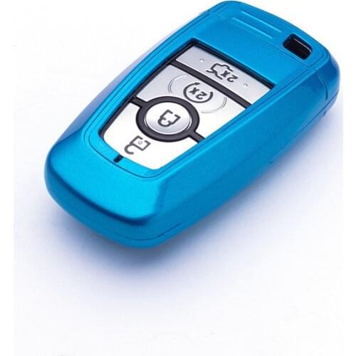 2020 ABS Car Key Case Cover Chain For Ford Fusion Mondeo Mustang Explorer Edge 2015 2016 2017 2018 Remote Control Protect Shell