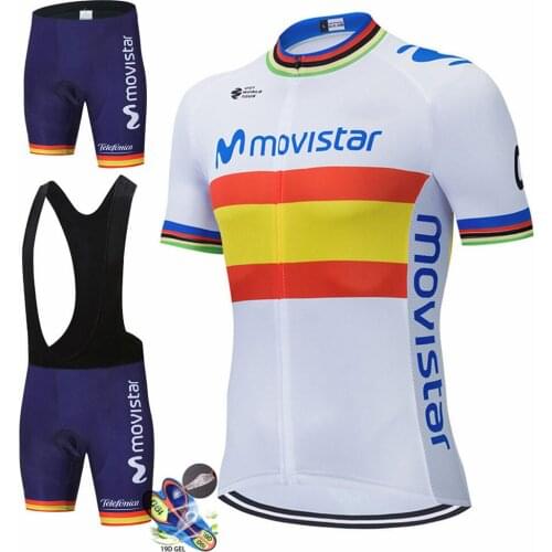 2021 Black Movistar Bicycle Team Short Sleeve Maillot Ciclismo Mens Cycling Jersey Summer Breathable Cycling Clothing Sets