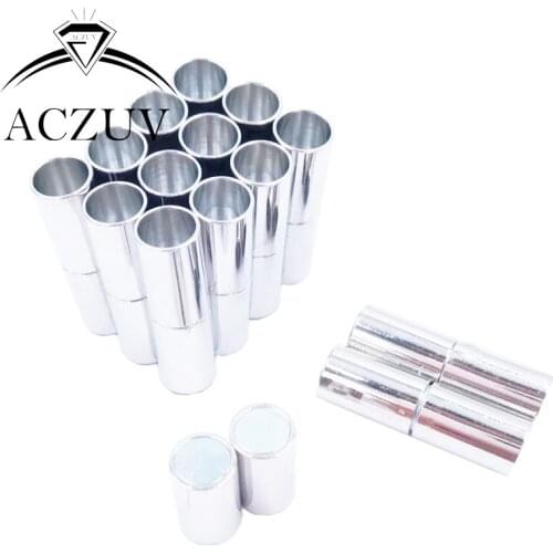 500Pcs 3mm 4mm 5mm 6mm 8mm Hole Silver Plated Metal End Caps Magnetic Clasps for Round Leather Cord Jewelry Findings LMC004