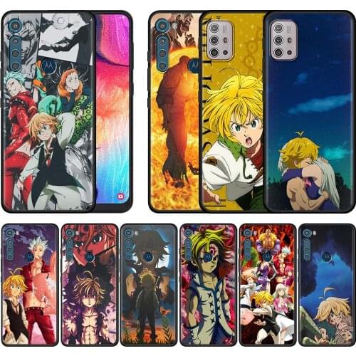 Seven Deadly Sins Anime Case for Motorola Moto G9 Play G8 Power Lite One Fusion Plus G Stylus Soft Silicone Phone Shell Cover