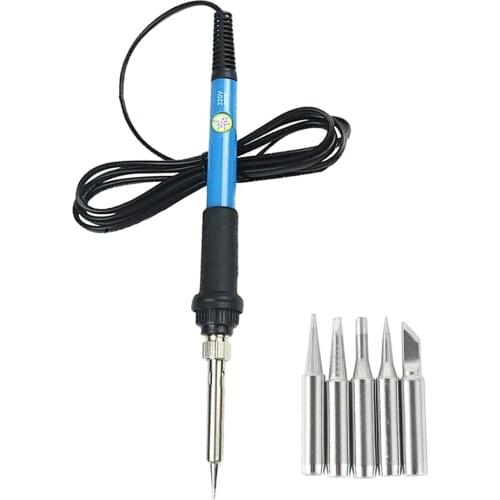 60W Soldering Iron Electric Solder 110v with 5Pcs Different Tip