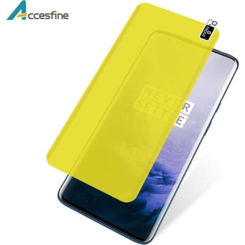 5D Front Screen Hydrogel Film For Oneplus 7 7Pro 6 6T TPU Protective Film Full Screen Protector Soft Membrane Not Glass