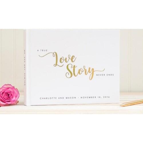 Custom wedding Love Story instant photobooth guest book, landscape horizontal wedding journals Instant Photo ablums guest book
