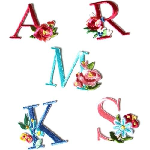 Fashion ironing Letters embroidery patches iron on embroidered parches appliques for clothing parches para la ropa