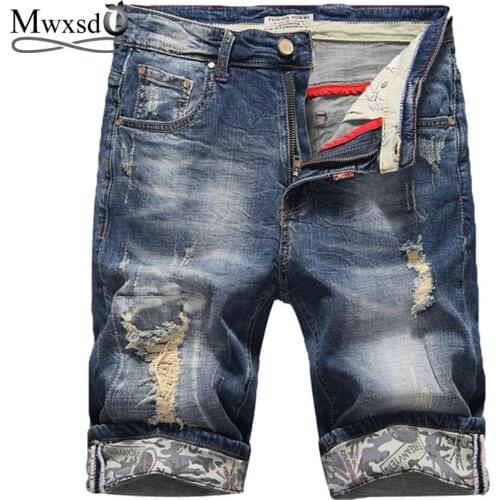 Mwxsd Men's Denim Shorts