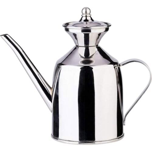 Stainless Steel Olive Oil Can Dispenser Pot Canister Silver Color 200 Mlkitchen Tools Food Jar Cruets Utensil Storage