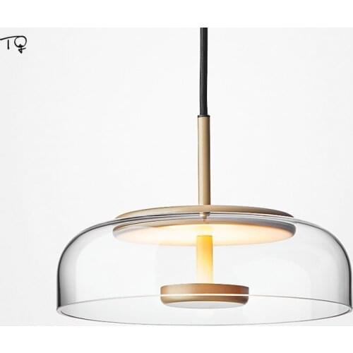 Nordic Simple Minimalist Art Glass Pendant Lights Modern Single Head Individual Hanging Lamp Restaurant Dining Room Bar Bedside