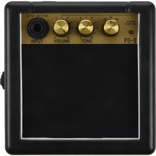 Portable Mini Guitar Bass Amplifier Guitarra AMP 5W Speaker Clip-On Guitar Parts Accessories for Acoustic Electric Guitar PG-3