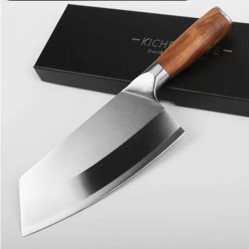 CHUN Professional Cleaver Knife 8inch Razor Sharp Blade Kitchen Knives Stainless Steel Chef Slicing Utility Cooking Knife Tools
