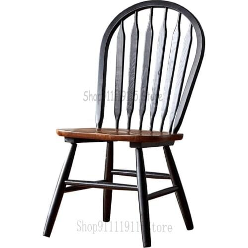 North American Town Solid Wood Windsor Chair Family American Dining Chair